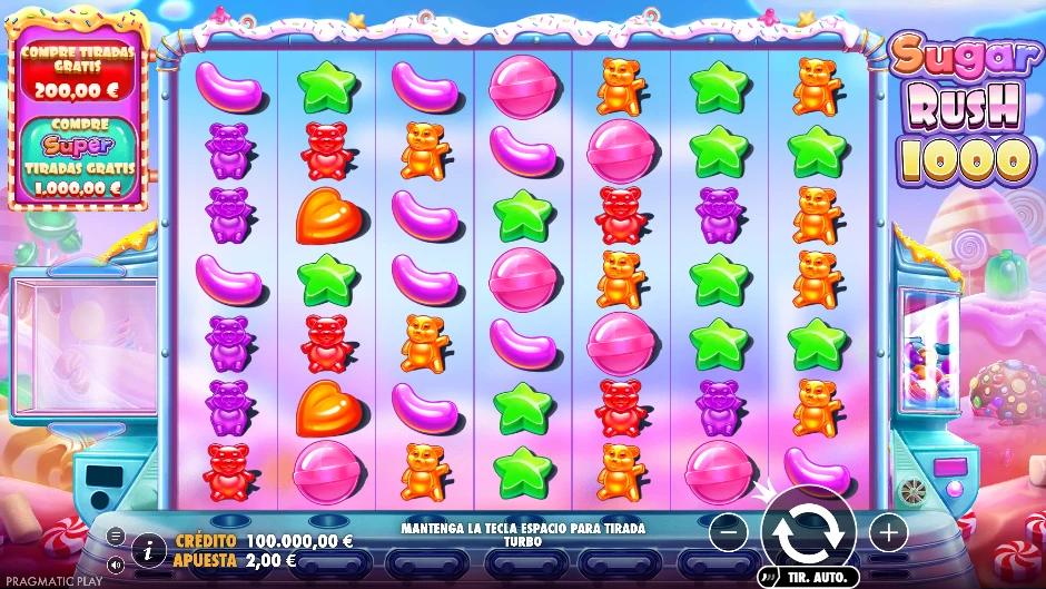 Sugar Rush 1000 — pantalla del juego