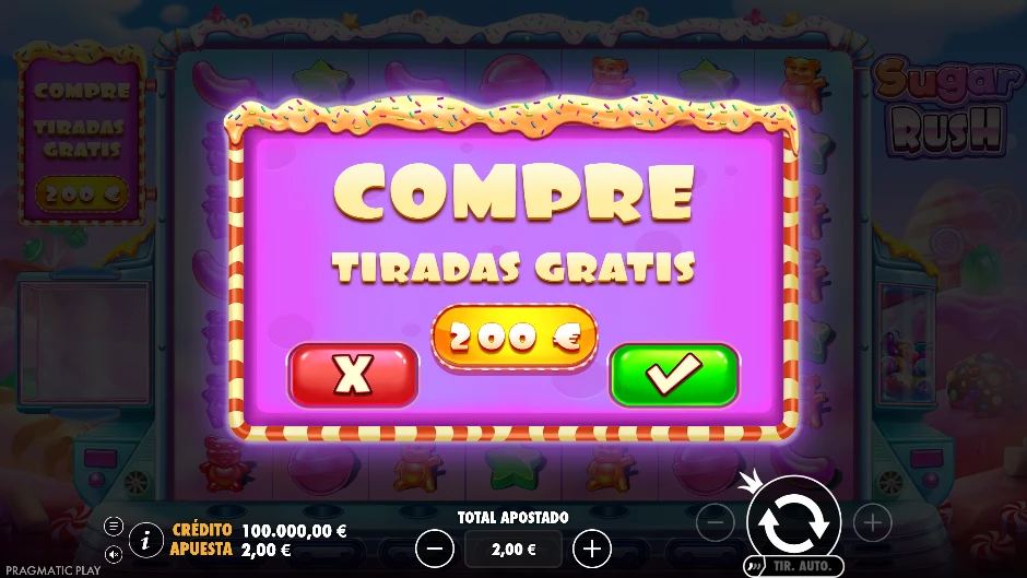 Sugar Rush — compra de bono
