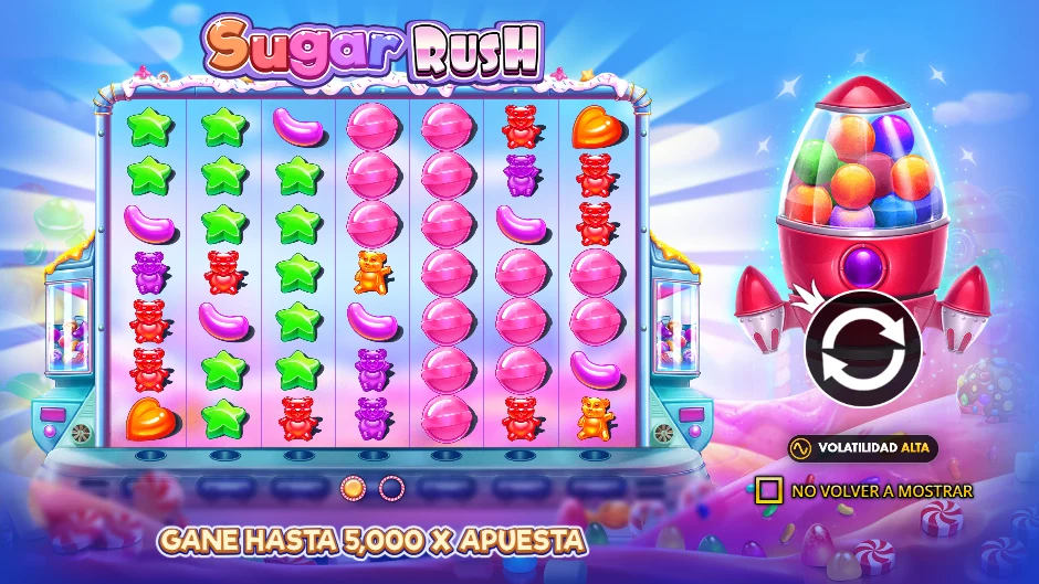 Sugar Rush — pantalla de inicio